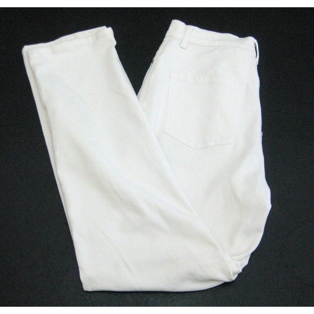 GLORIA VANDERBILT Women's (Size 8) White Jeans Denim Pants 5 Pockets Amanda